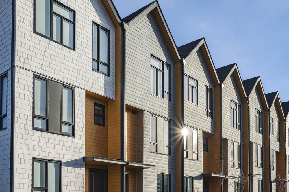 Row of townhomes