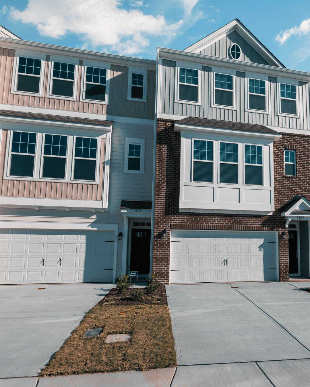 Pictures of condos representing real estate planning